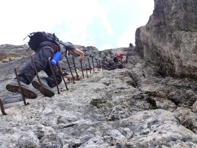 015-In der Ferrata Scala del Menighel